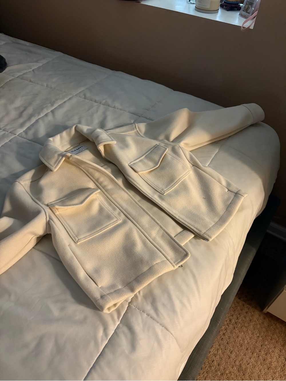 Men's Cream Field Jacket - Unbranded